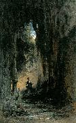 Carl Spitzweg Der Mineraloge in der Grotte oil painting